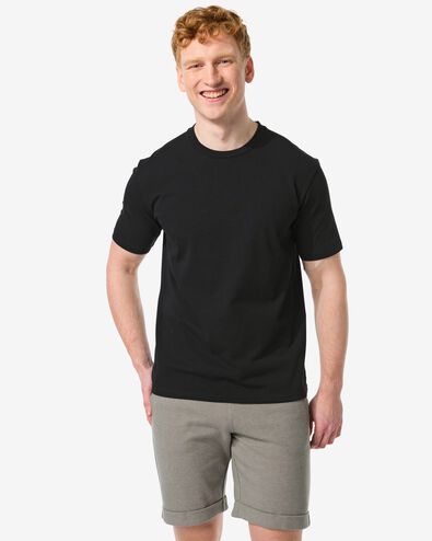 t-shirt homme relaxed fit gris foncé XL - 2115437 - HEMA