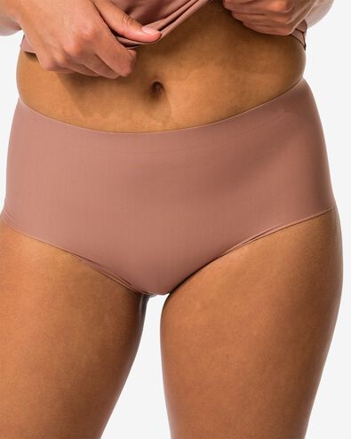 Slip, mittelstark figurformend, hohe Taille mittelbraun mittelbraun - 1000022958 - HEMA