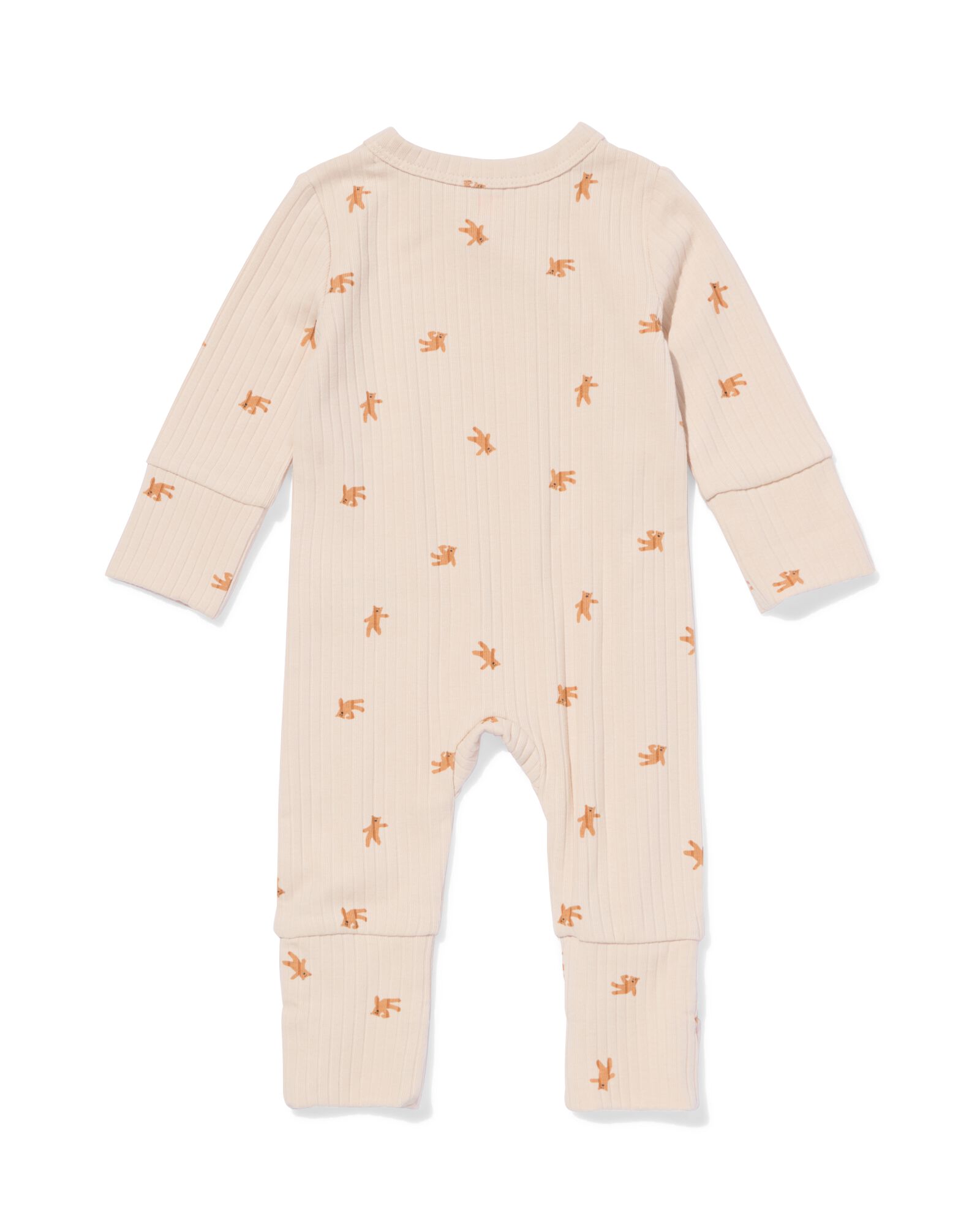 newborn meegroei boxpakje LENZING&trade; ECOVERO&trade; rib beertjes ecru ecru - 33428820ECRU - HEMA