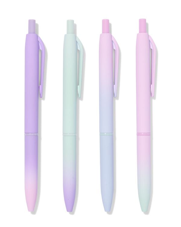 stylo 15cm d&eacute;grad&eacute; de couleurs - 4 pi&egrave;ces - 14402118 - HEMA