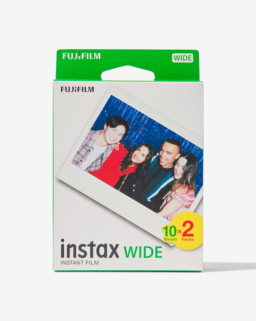 papier photo Fujifilm instax wide (2x10/paquet) - 60300544 - HEMA