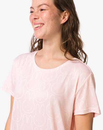 chemise de nuit femme Miffy jersey rose p&acirc;le rose p&acirc;le - 23401445LIGHTPINK - HEMA