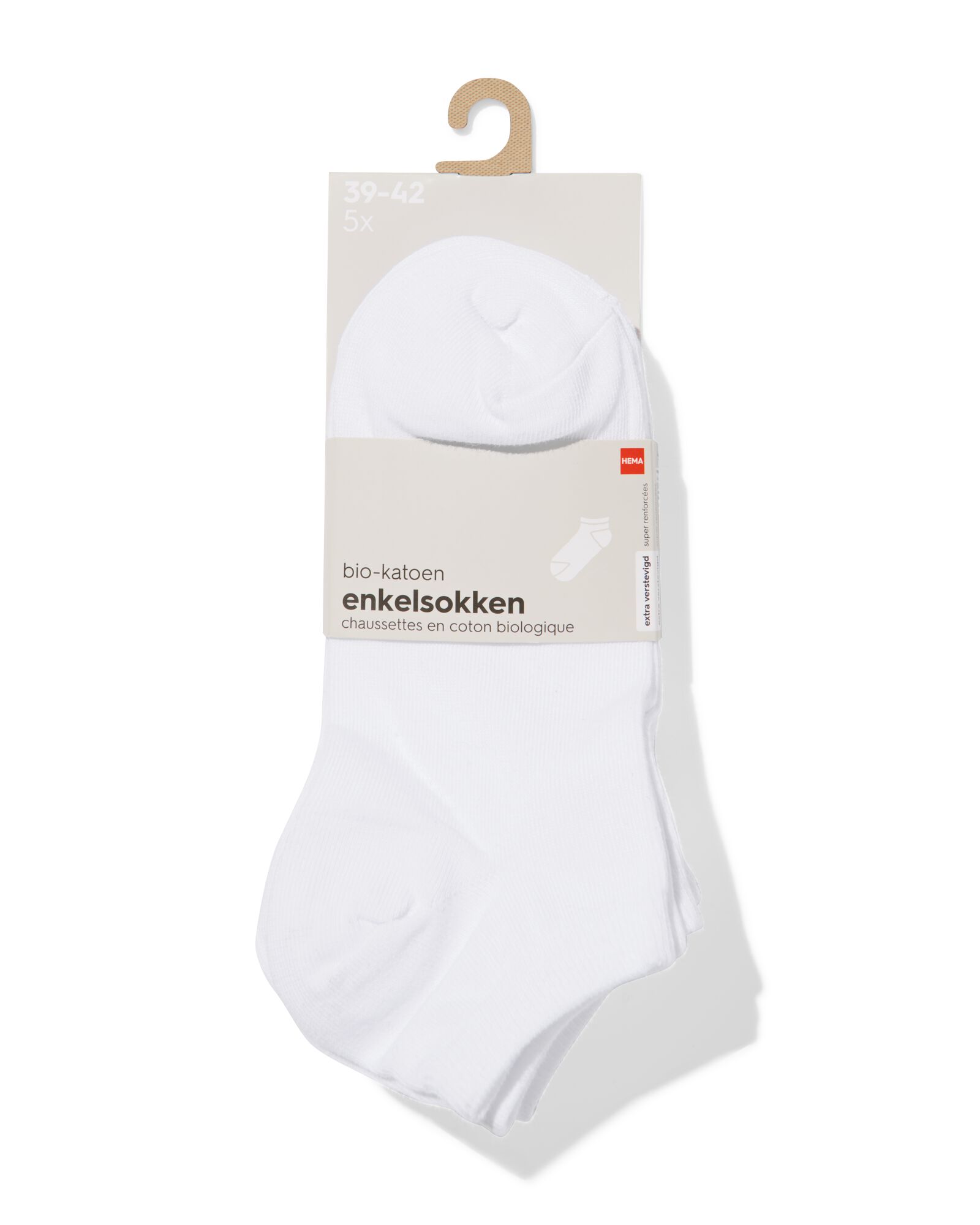 5er-Pack Herren-Kurzsocken wei&szlig; wei&szlig; - 1000011229 - HEMA