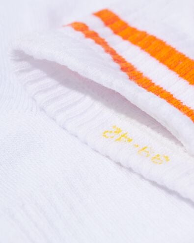 chaussettes avec tompouce orange blanc 31/34 - 4220565 - HEMA