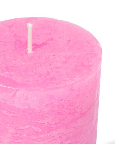 bougie rustique &Oslash;7 x 13 rose fonc&eacute; rose fonc&eacute; 7 x 13 - 13502914 - HEMA
