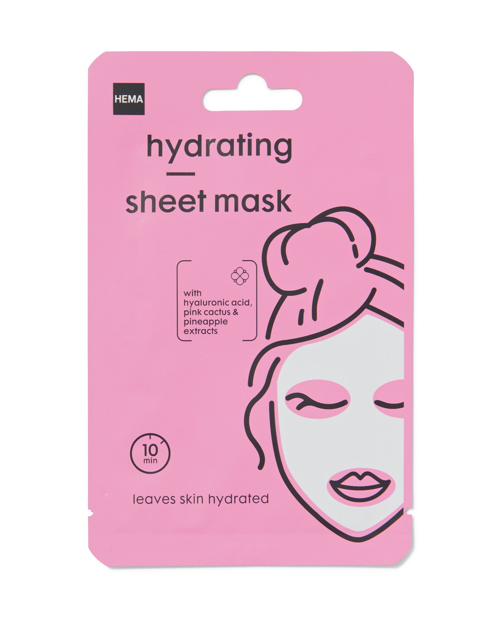 sheet gezichtsmasker roze cactus - 17800041 - HEMA
