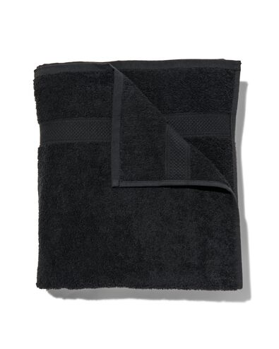 serviette de bain 100x150 qualit&eacute; &eacute;paisse noir noir serviette 100 x 150 - 5230083 - HEMA