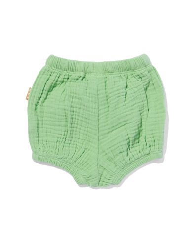 short bouffant nouveau-né mousseline rayures vert vert - 33499210GREEN - HEMA