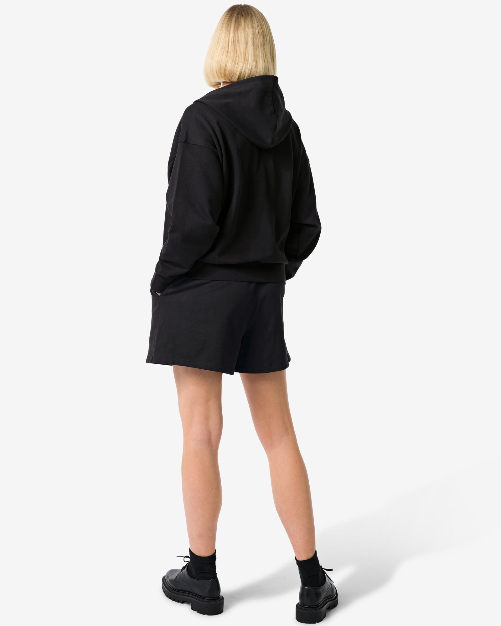 short sweat femme noir - 36020146BLACK - HEMA