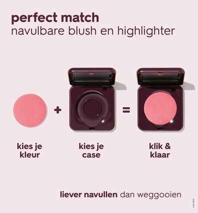 navulling blush 41 sparkling rose shimmer - 11290435 - HEMA
