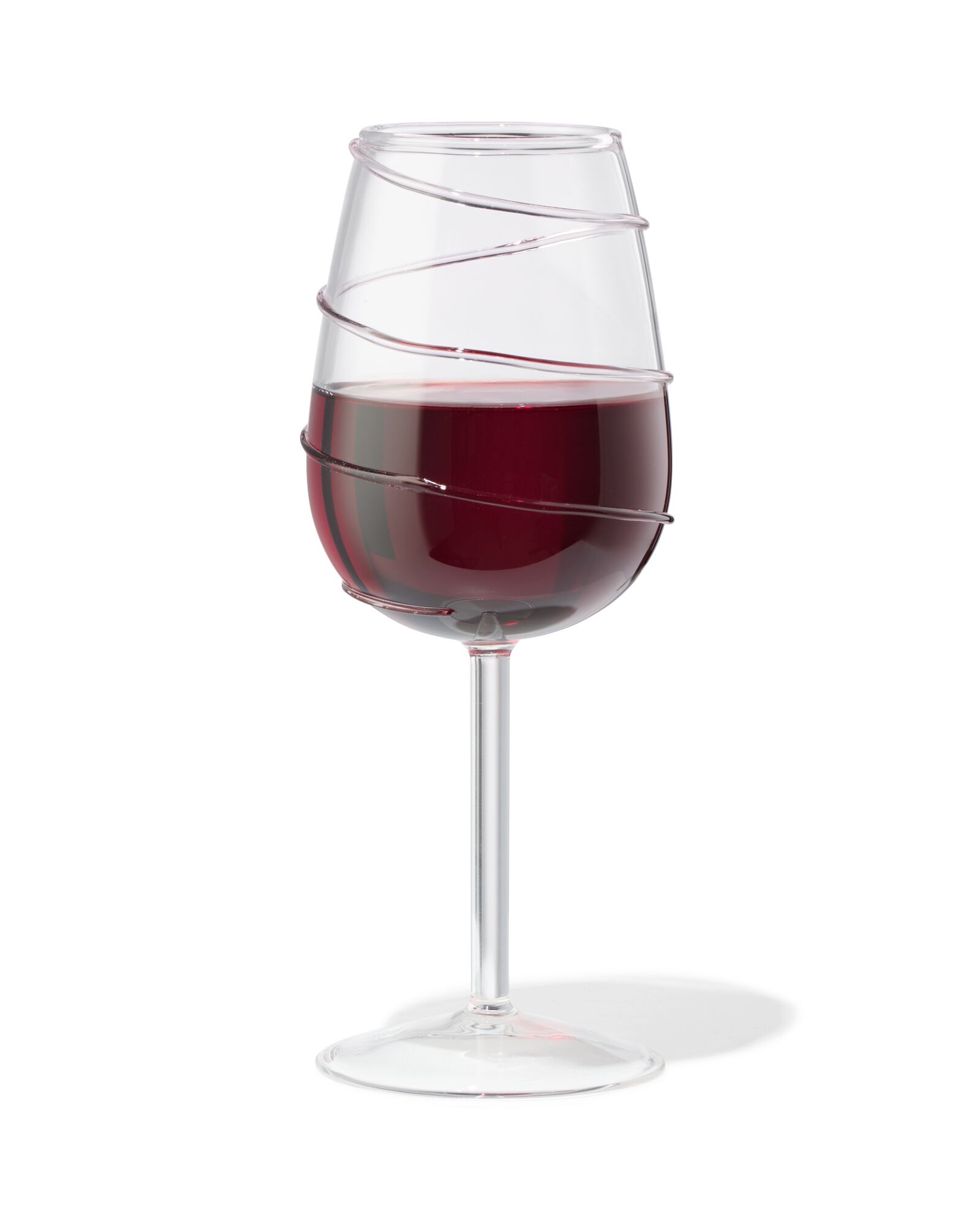 verre &agrave; vin spirale rose - 41822217 - HEMA