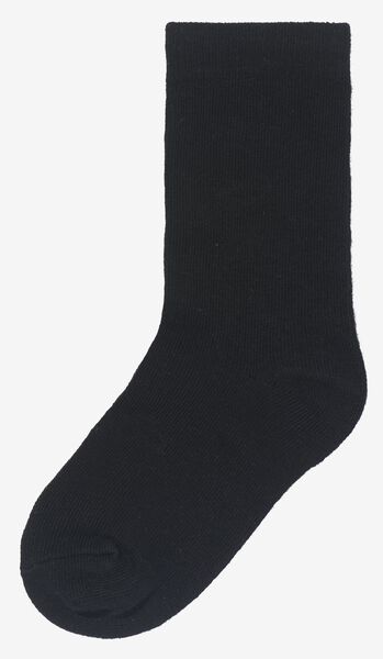 5 paires de chaussettes enfant avec coton gris chiné gris chiné - 1000028439 - HEMA