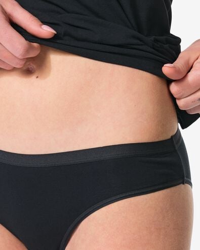 Damenslip, perfekter Komfort, Baumwolle  schwarz - 19621239BLACK - HEMA