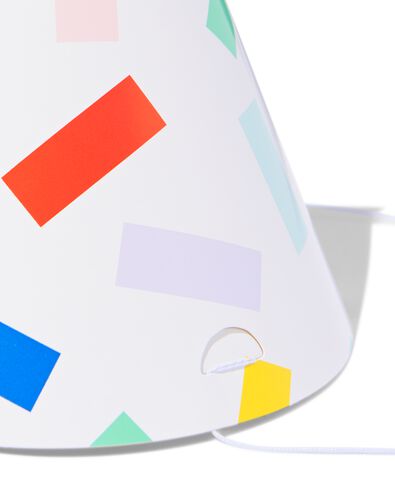 feesthoedjes streep 8 stuks  - 14250092 - HEMA