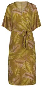 Damen-Kleid Nora, Wickeloptik, lang gelb gelb - 1000027710 - HEMA