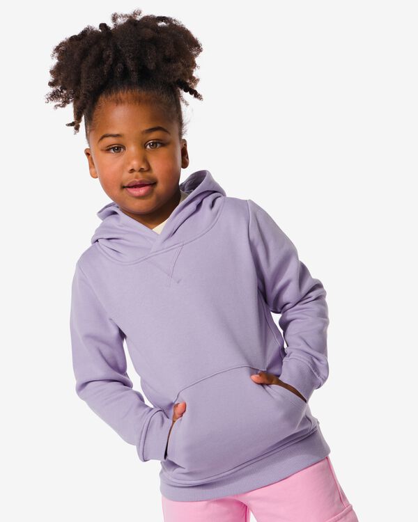 Kinder-Sweatshirt mit Kapuze violett violett - 30777805PURPLE - HEMA