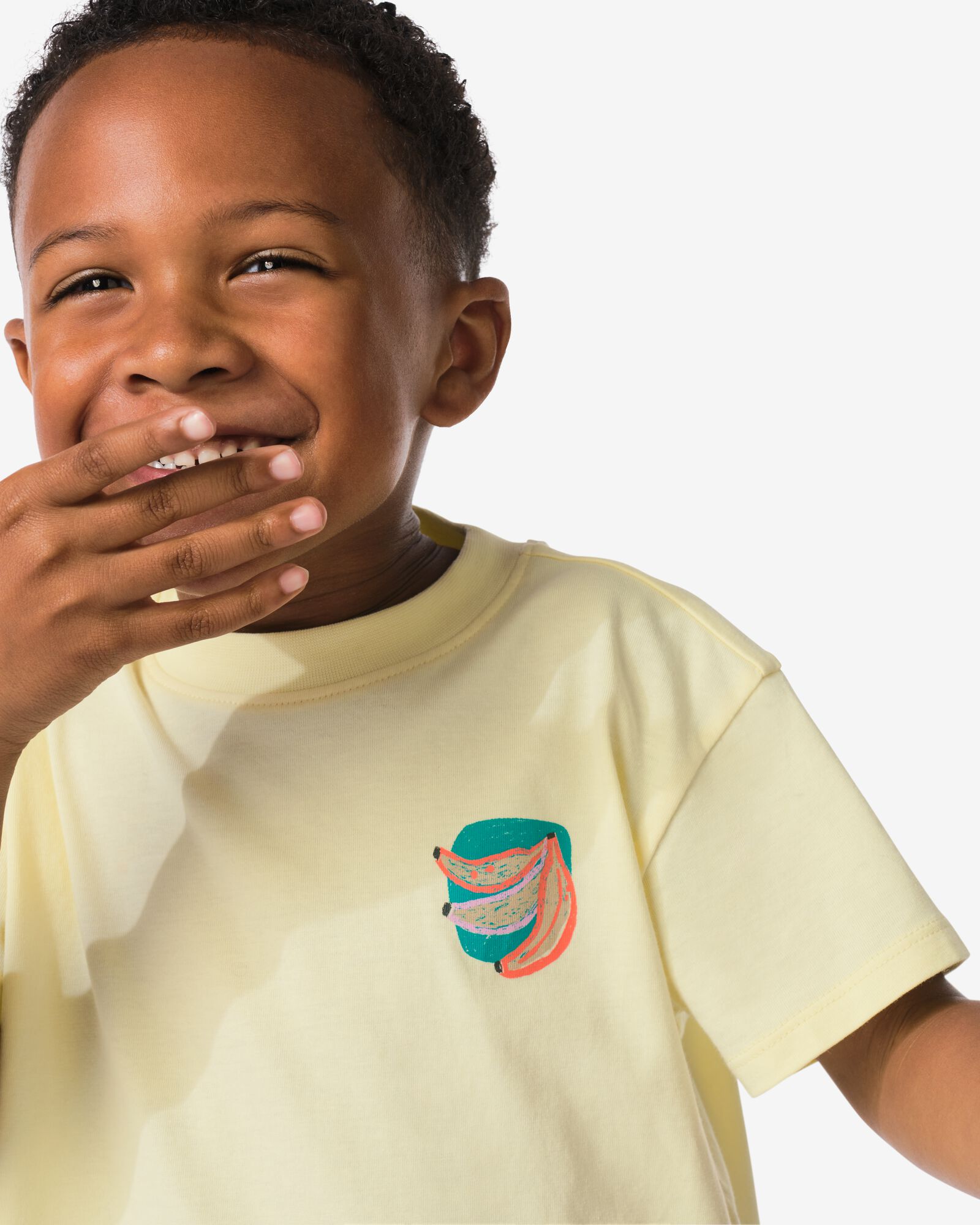Kinder-T-Shirt, Bananen hellgelb hellgelb - 30720601LIGHTYELLOW - HEMA