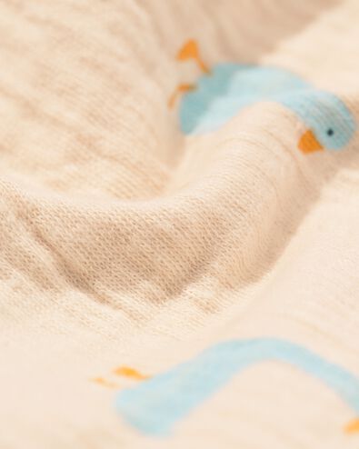 Baby-Wickelstrampler aus Baumwolle mit G&auml;nsen ecru - 33418020ECRU - HEMA