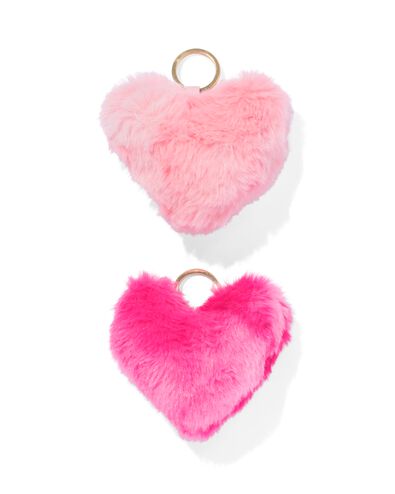 porte-cl&eacute;s en forme de c&oelig;ur duveteux - 14130220 - HEMA