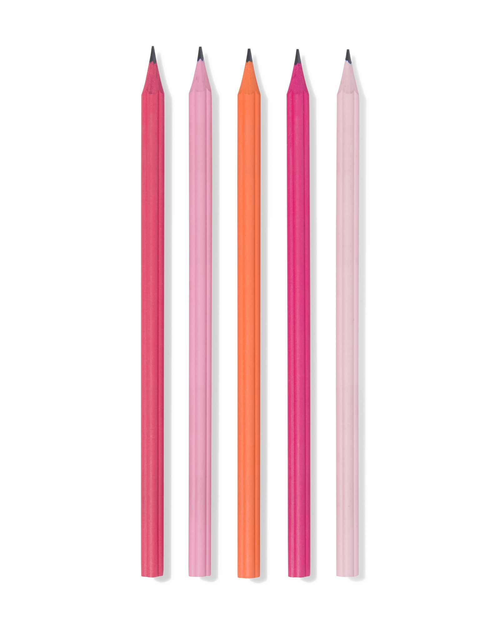 potlodenset HB ribbel - 5 stuks  - 14400185 - HEMA