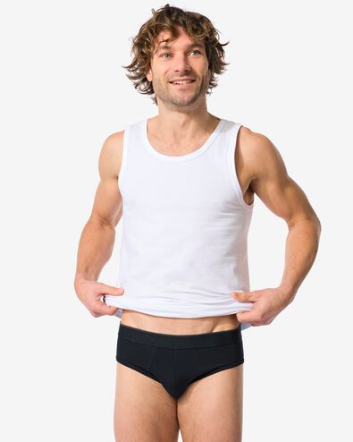 herenslips perfect comfort - 2 stuks zwart zwart - 19190340BLACK - HEMA