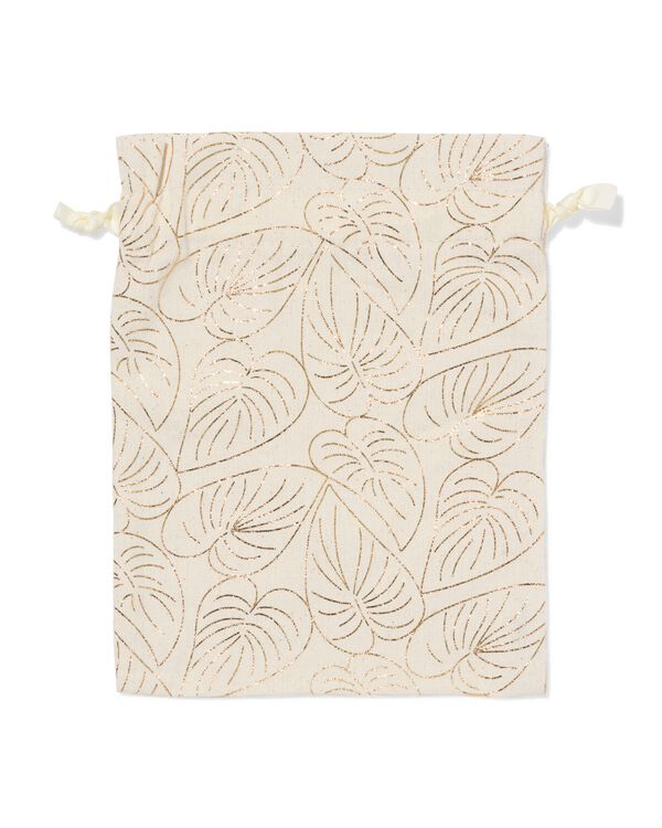 sac cadeau en tissu M feuilles - 14793329 - HEMA