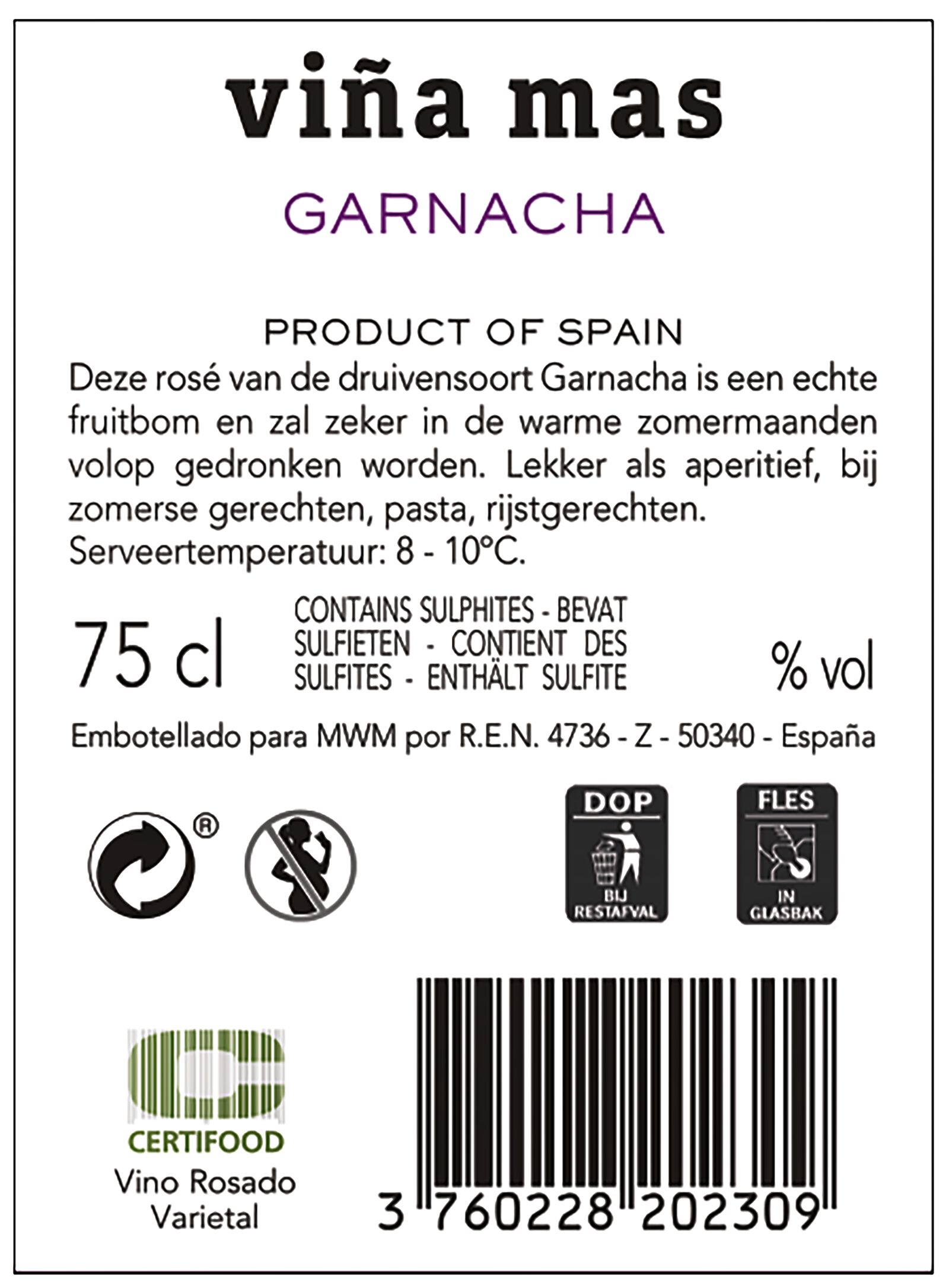 viña mas rosado - 0.75 L - 17387004 - HEMA