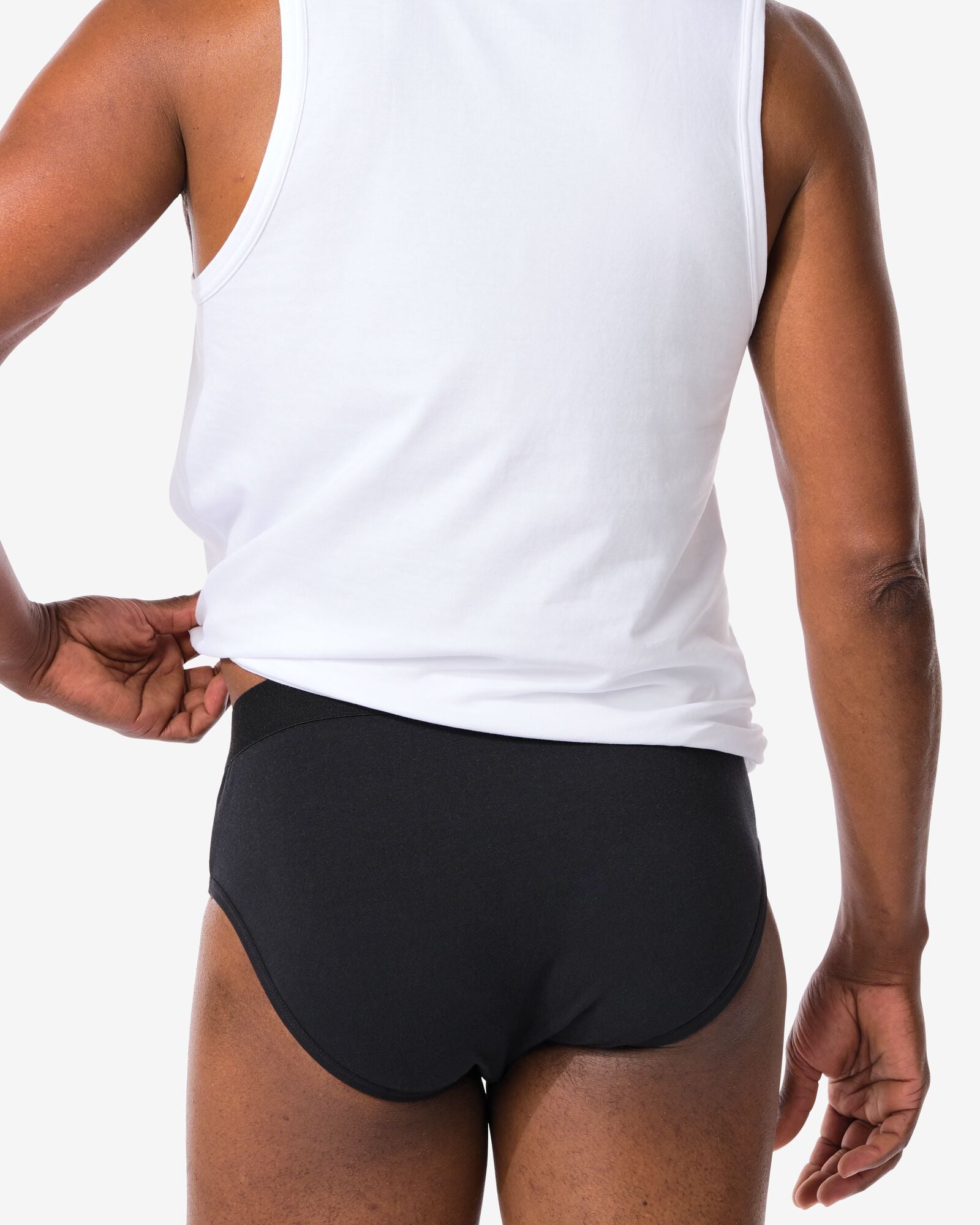 slip &eacute;tanche coton court pour fuites urinaires l&eacute;g&egrave;res noir noir - 19170330BLACK - HEMA