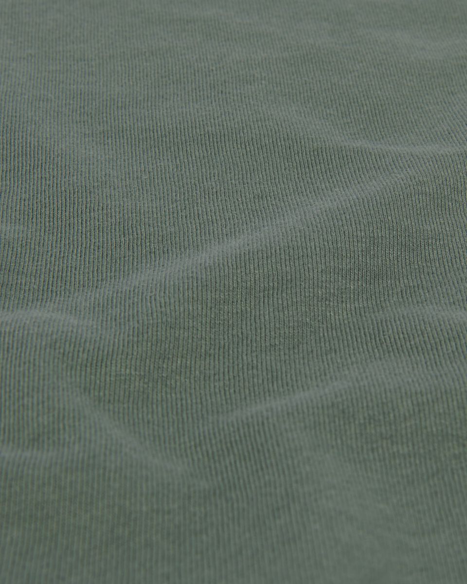 pyjama femme coton rayures vert vert - 1000026653 - HEMA
