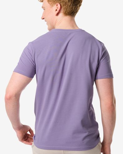 Herren-T-Shirt, Piqué violett XL - 2115947 - HEMA