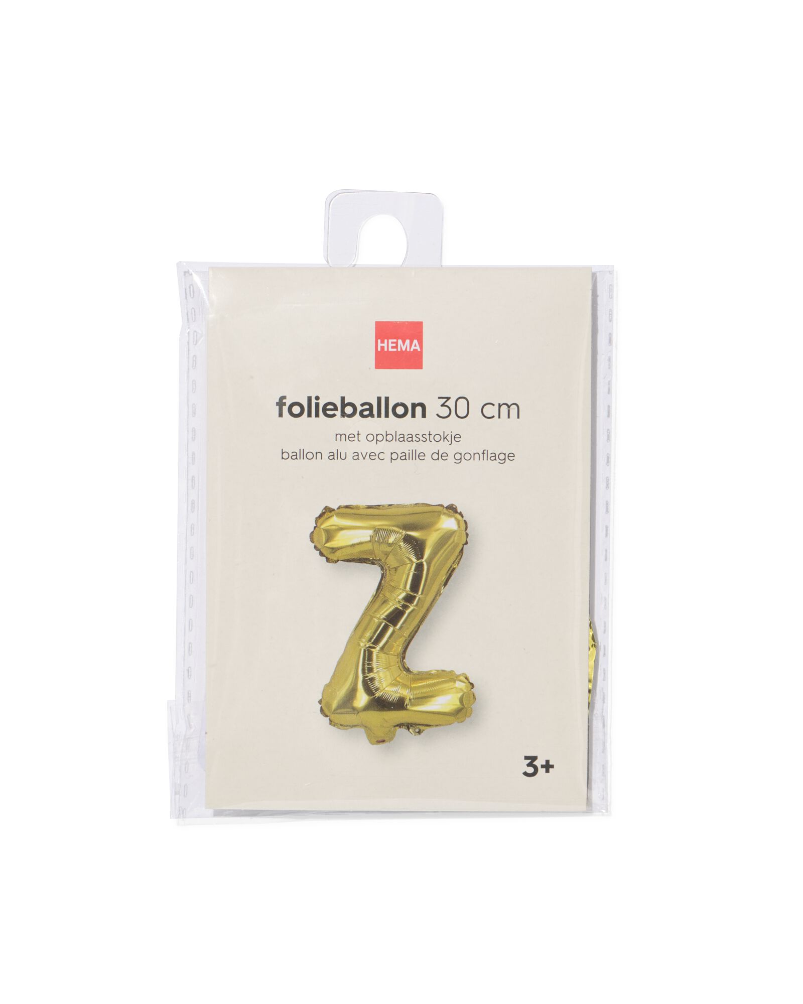 Folienballon Buchstabe Z, 30 cm, Gold - 14260056 - HEMA