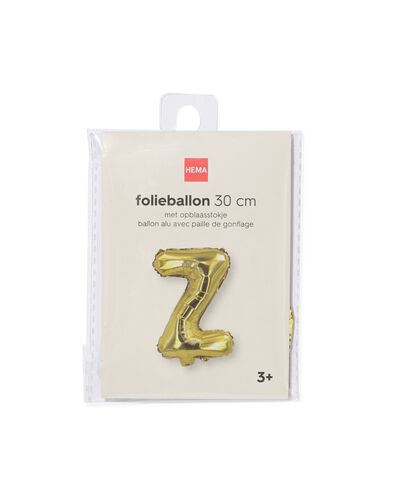 Folienballon Buchstabe Z, 30 cm, Gold - 14260056 - HEMA