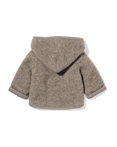veste nouveau-n&eacute; avec laine sable 50 - 33424021 - HEMA