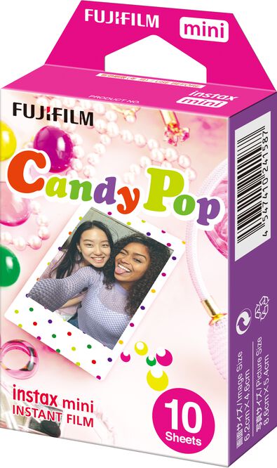 10 feuilles de papier photo Fujifilm instax mini candypop - 60300396 - HEMA