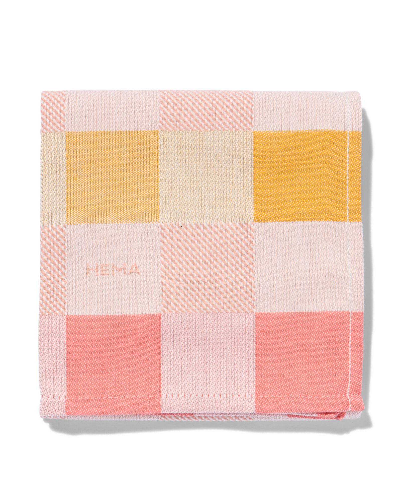 torchon 65x65 coton avec carreaux - 5420028 - HEMA