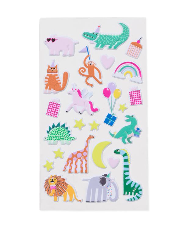 autocollants animaux festifs - 14710315 - HEMA