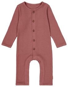 newborn jumpsuit wafel roze roze - 1000026219 - HEMA