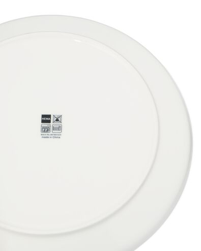 assiette plate ⌀26,5cm Knap new bone blanche - 9650300 - HEMA