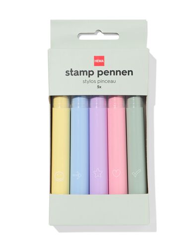 stempelpennen 16.5cm - 5 stuks - 14404004 - HEMA