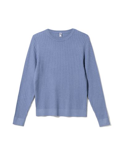 Damen-Pullover, Livia, Zopfmuster blau blau - 36205320BLUE - HEMA