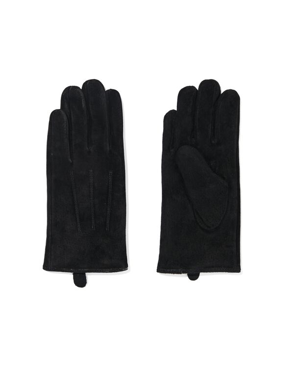 gants femme daim noir noir - 1000016848 - HEMA