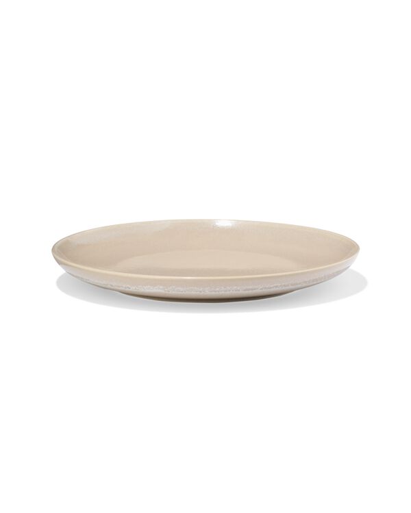 assiette &agrave; d&eacute;jeuner PUUR &Oslash; 21 cm gla&ccedil;ure r&eacute;active beige - 9650174 - HEMA