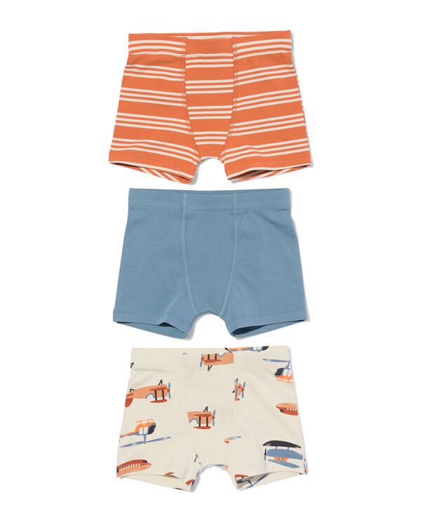 boxers enfant coton stretch - lot de 3 blanc cass&eacute; blanc cass&eacute; - 19200160OFFWHITE - HEMA