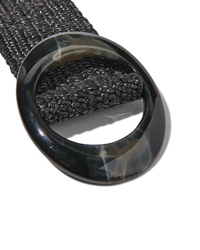 elastischer Damen-Flechtgürtel, 5 cm schwarz schwarz - 1000029990 - HEMA