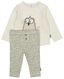 Newborn-Set, T-Shirt mit Hose grün - 1000022125 - HEMA