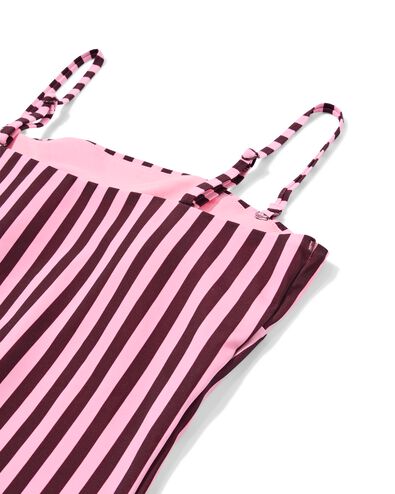 damesbadpak Nina strepen roze roze - 22360290PINK - HEMA