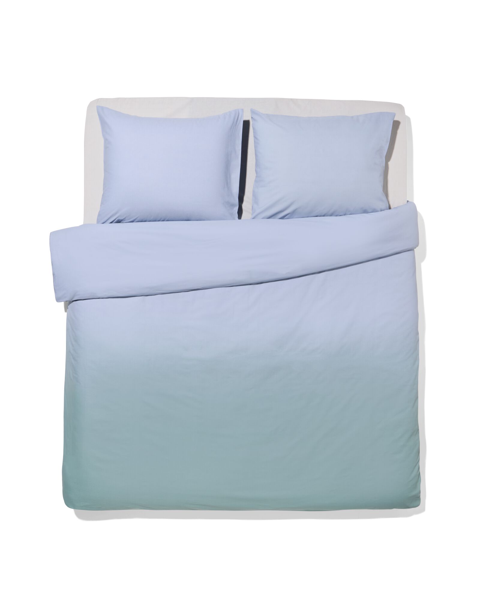 housse de couette 200x200/220 cm d&eacute;grad&eacute; vert-bleu - 5720202 - HEMA