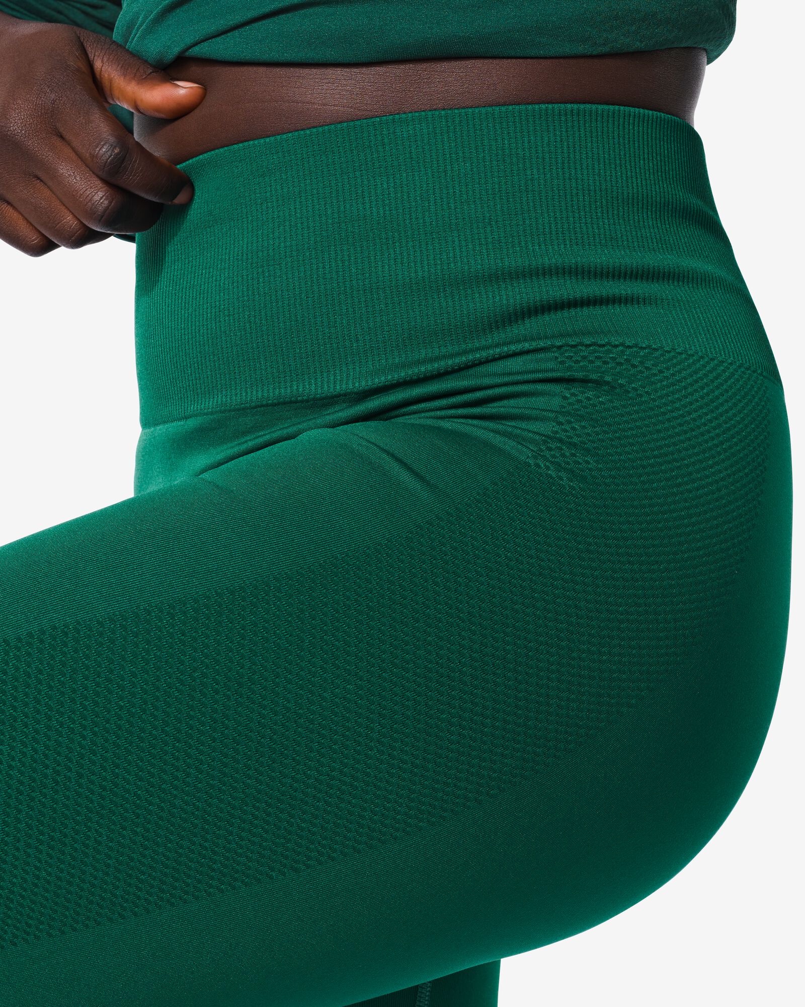 Damen-Sportshirt, nahtlos dunkelgrün dunkelgrün - 36090128DARKGREEN - HEMA