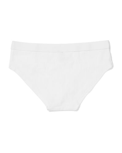 culotte hipster femme en coton blanc blanc - 21900150WHITE - HEMA