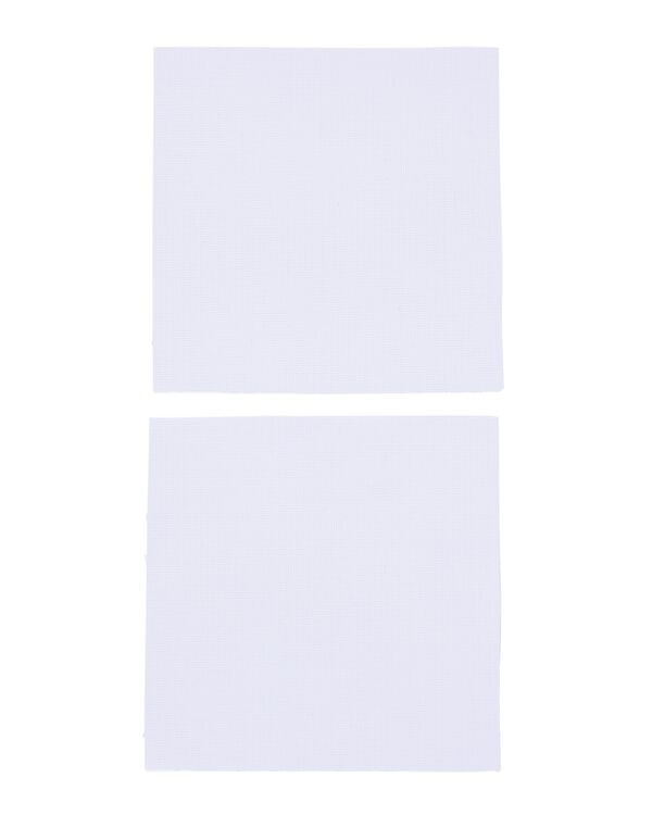 2 pi&egrave;ces de tissu &agrave; broder 25x25 coton - 60760042 - HEMA